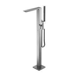 TOTO GR Single-Handle Freestanding Tub Filler Faucet with Handshower, Polished Chrome, Brass, TBG02306U#CP