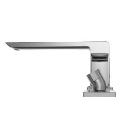 TOTO GR Two-Handle Deck-Mount Roman Tub Filler Trim with Handshower, Polished Chrome, Brass, TBG02202U#CP
