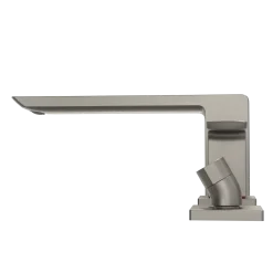 TOTO GR Two-Handle Deck-Mount Roman Tub Filler Trim with Handshower, Brushed Nickel, Brass, TBG02202U#BN