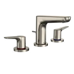 TOTO GS 1.2 GPM Two Handle Widespread Bathroom Sink Faucet, Polished Nickel, Brass, TLG03201U#PN