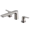 TOTO GS Two-Handle Deck-Mount Roman Tub Filler Trim, Polished Nickel, Brass, TBG03201U#PN