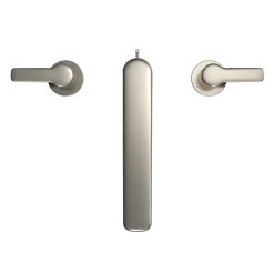 TOTO GS Two-Handle Deck-Mount Roman Tub Filler Trim, Polished Nickel, Brass, TBG03201U#PN