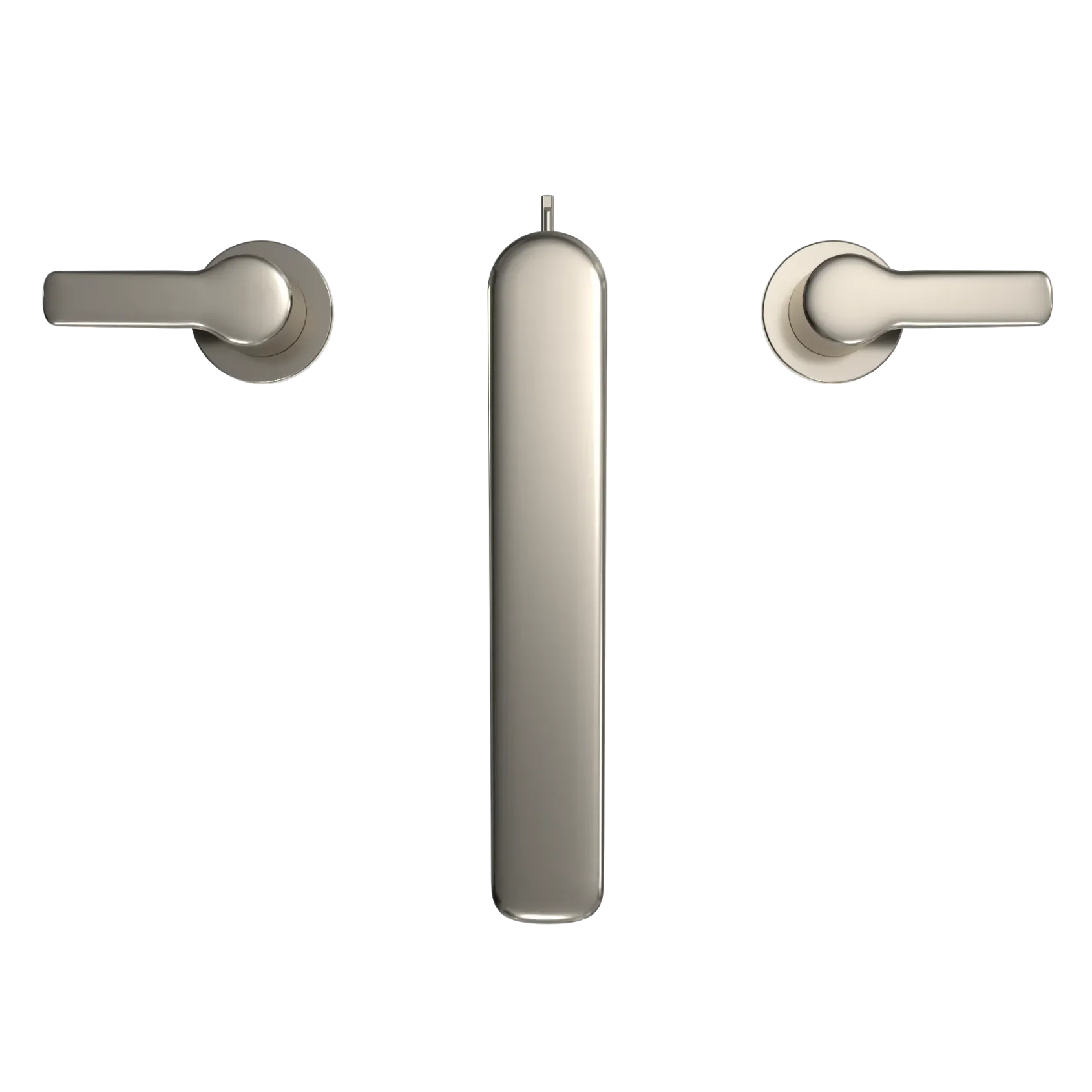 TOTO GS Two-Handle Deck-Mount Roman Tub Filler Trim, Polished Nickel, Brass, TBG03201U#PN