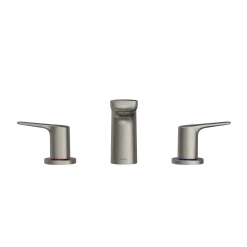 TOTO GS Two-Handle Deck-Mount Roman Tub Filler Trim, Brushed Nickel, Brass, TBG03201U#BN