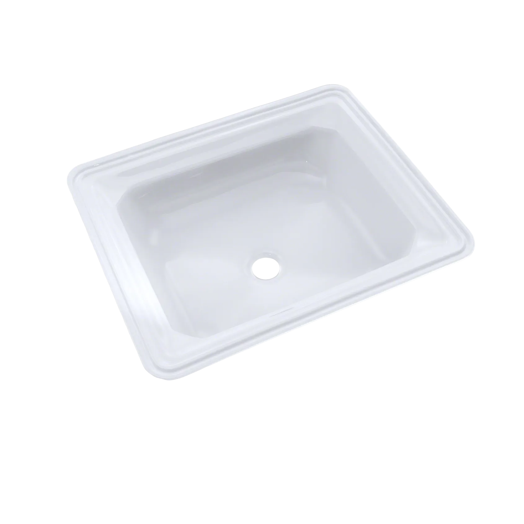 TOTO Guinevere Rectangular Undermount Bathroom Sink with CEFIONTECT, Cotton White, Vitreous China, LT973G#01