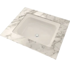 TOTO Guinevere Rectangular Undermount Bathroom Sink with CEFIONTECT, Sedona Beige, Vitreous China, LT973G#12