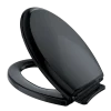 TOTO Guinevere SoftClose Non Slamming, Slow Close Elongated Toilet Seat and Lid, Ebony, Plastic, SS224#51