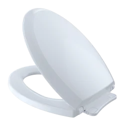 TOTO Guinevere SoftClose Non Slamming, Slow Close Elongated Toilet Seat and Lid, Cotton White, Plastic, SS224#01
