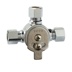 TOTO Helix M ECOPOWER 0.35 GPM Electronic Touchless Sensor Bathroom Faucet with Mixing Valve, Polished Chrome, Brass, TEL123-D20EM#CP