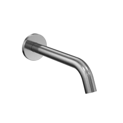 TOTO Helix Wall-Mount ECOPOWER or AC 0.35 GPM Touchless Bathroom Faucet Spout, 20 Second On-Demand Flow, Polished Chrome, Brass, TLE26005U2#CP