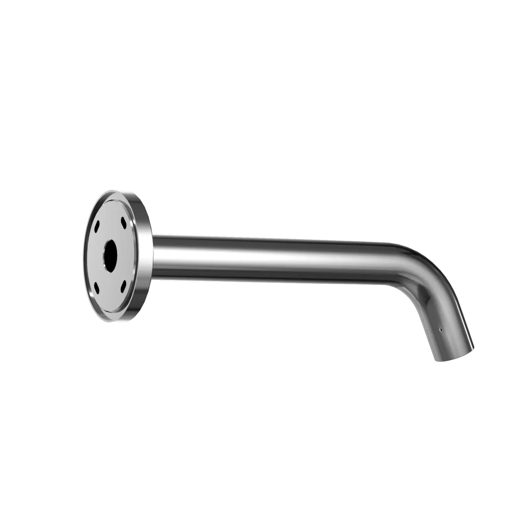 TOTO Helix Wall-Mount ECOPOWER or AC 0.5 GPM Touchless Bathroom Faucet Spout, 10 Second On-Demand Flow, Polished Chrome, Brass, TLE26010U1#CP