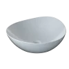 TOTO Kiwami Asymmetrical Vessel Bathroom Sink with CEFITONTECT, Cotton White, Ceramic, LT477G#01
