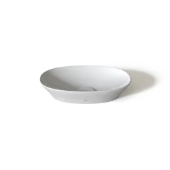 TOTO Kiwami Oval 16 Inch Vessel Bathroom Sink with CEFIONTECT, Cotton White, Ceramic, LT473G#01