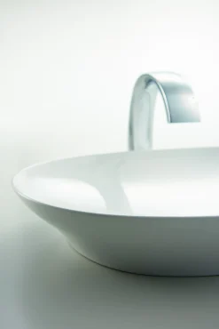 TOTO Kiwami Oval 16 Inch Vessel Bathroom Sink with CEFIONTECT, Cotton White, Ceramic, LT473G#01