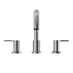 TOTO LB Two-Handle Deck-Mount Roman Tub Filler Trim, Polished Chrome, Brass, TBS01201U#CP