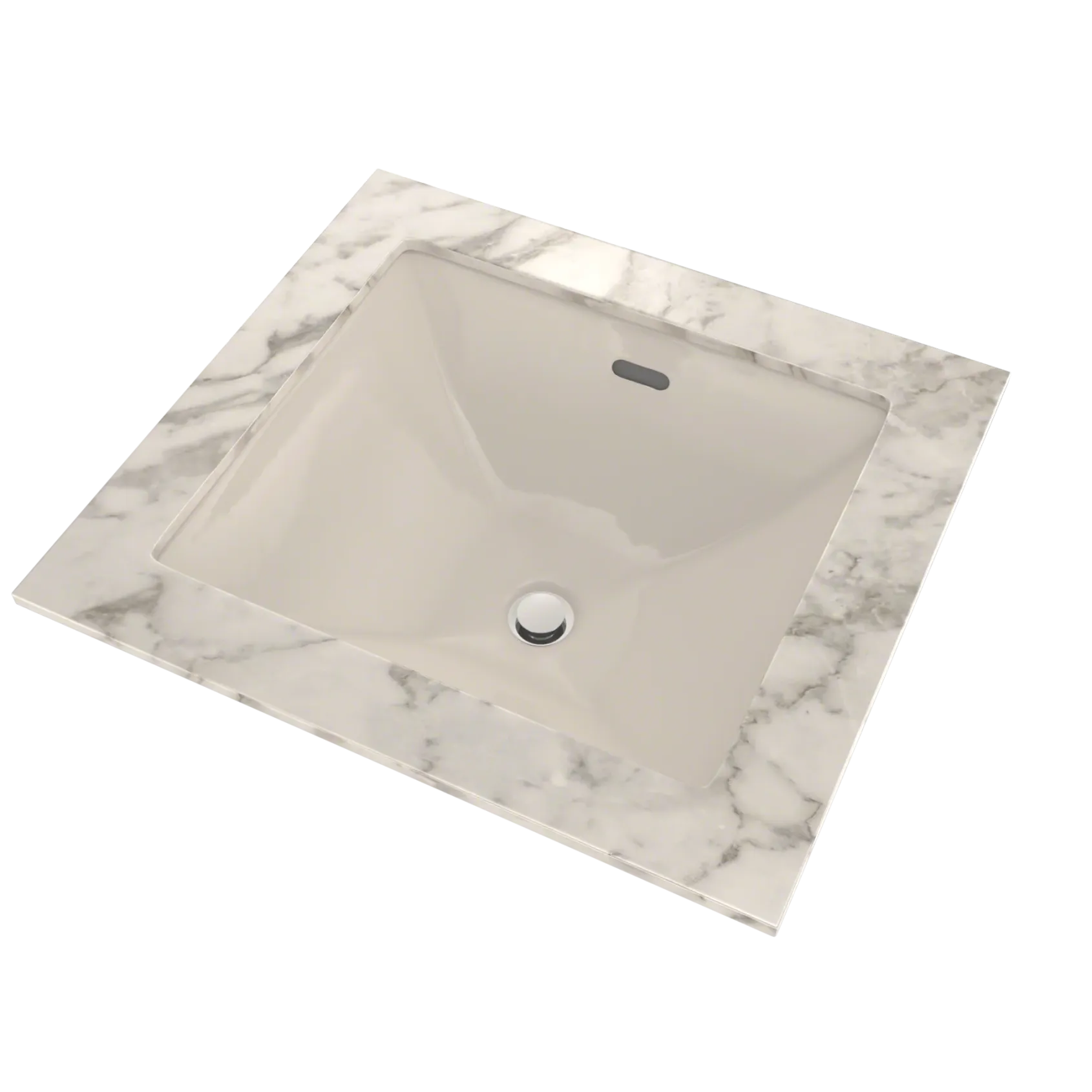 TOTO Legato Rectangular Undermount Bathroom Sink with CEFIONTECT, Sedona Beige, Vitreous China, LT624G#12