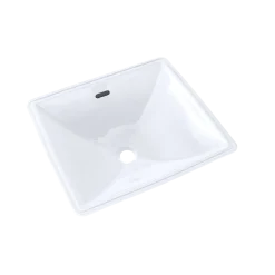 TOTO Legato Rectangular Undermount Bathroom Sink with CEFIONTECT, Cotton White, Vitreous China, LT624G#01