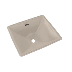 TOTO Legato Rectangular Undermount Bathroom Sink with CEFIONTECT, Bone, Vitreous China, LT624G#03