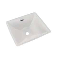 TOTO Legato Rectangular Undermount Bathroom Sink with CEFIONTECT, Colonial White, Vitreous China, LT624G#11