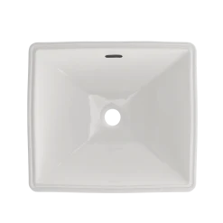 TOTO Legato Rectangular Undermount Bathroom Sink with CEFIONTECT, Colonial White, Vitreous China, LT624G#11