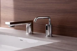 TOTO Libella ECOPOWER 0.35 GPM Electronic Touchless Sensor Bathroom Faucet, Polished Chrome -Brass, TEL1A3-D20E#CP
