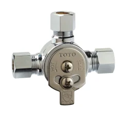 TOTO Libella M ECOPOWER 0.35 GPM Electronic Touchless Sensor Bathroom Faucet with Mixing Valve, Polished Chrome, Brass, TEL1B3-D20EM#CP