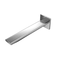 TOTO Libella Wall-Mount AC Powered 0.5 GPM Touchless Bathroom Faucet, 20 Second Continuous Flow, Polished Chrome, Brass, T23L53A#CP