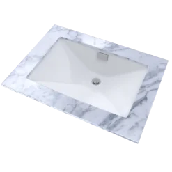 TOTO Lloyd Rectangular Undermount Bathroom Sink, Cotton White, Vitreous China, LT931#01