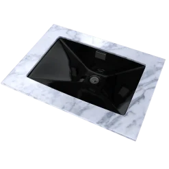 TOTO Lloyd Rectangular Undermount Bathroom Sink, Ebony, Vitreous China, LT931#51