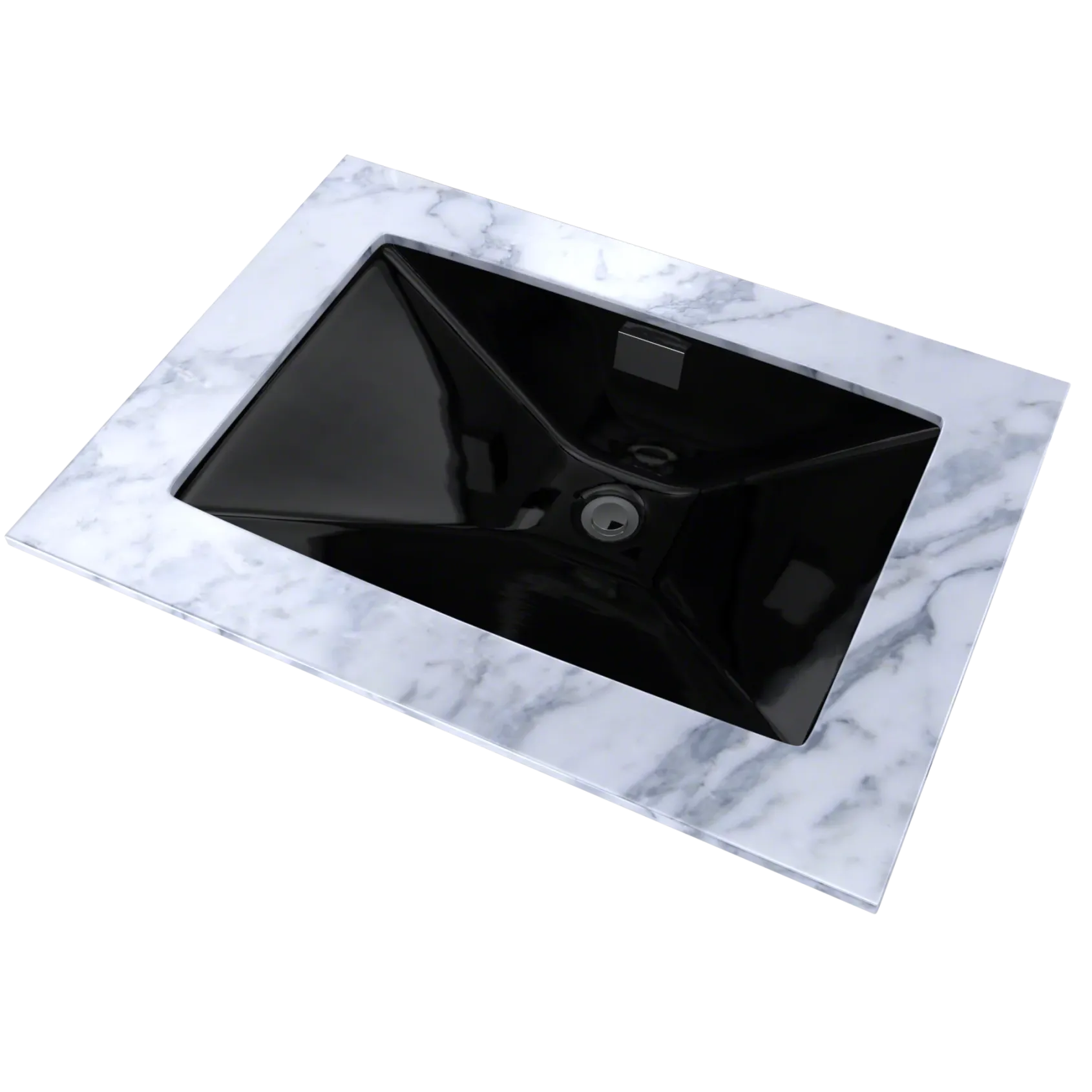 TOTO Lloyd Rectangular Undermount Bathroom Sink, Ebony, Vitreous China, LT931#51