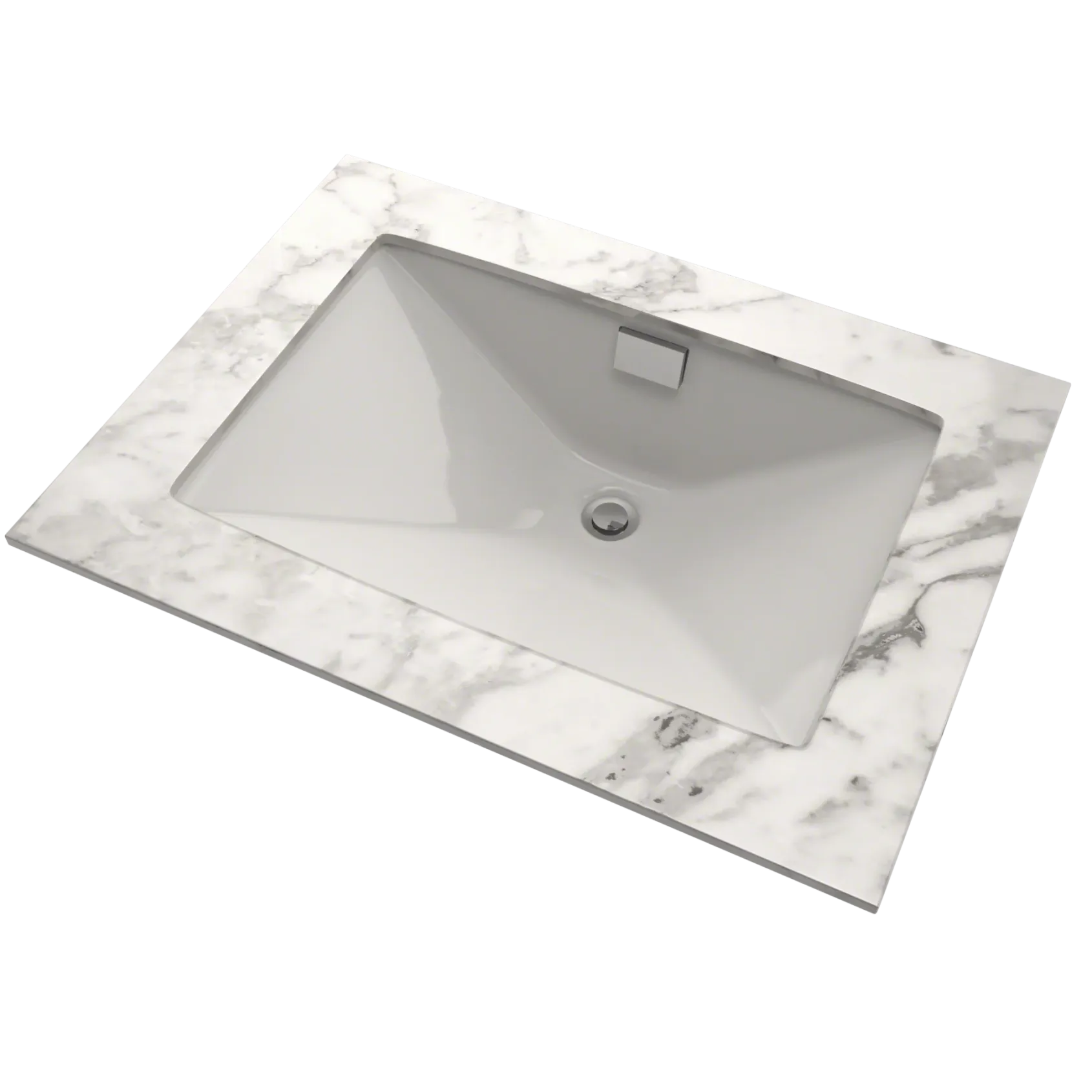 TOTO Lloyd Rectangular Undermount Bathroom Sink, Colonial White, Vitreous China, LT931#11