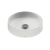 TOTO Luminist Round Vessel Bathroom Sink, Frosted White, Epoxy Resin, LLT150#61