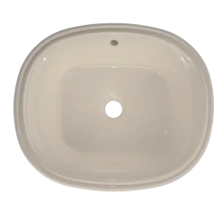 TOTO Maris 17-5/8" x 14-9/16" Oval Undermount Bathroom Sink with CEFIONTECT, Bone, Vitreous China, LT483G#03