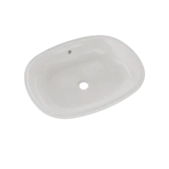TOTO Maris 20-5/16" x 15-9/16" Oval Undermount Bathroom Sink with CEFIONTECT, Colonial White, Vitreous China, LT481G#11