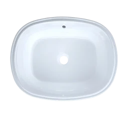 TOTO Maris 20-5/16" x 15-9/16" Oval Undermount Bathroom Sink with CEFIONTECT, Cotton White, Vitreous China, LT481G#01