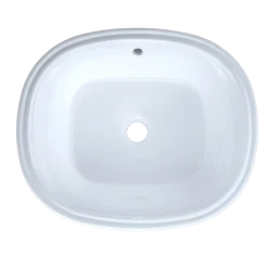TOTO Maris 17-5/8" x 14-9/16" Oval Undermount Bathroom Sink with CEFIONTECT, Cotton White, Vitreous China, LT483G#01
