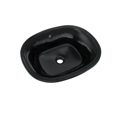 TOTO Maris 17-5/8" x 14-9/16" Oval Undermount Bathroom Sink, Ebony, Vitreous China, LT483#51