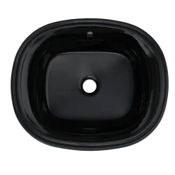 TOTO Maris 17-5/8" x 14-9/16" Oval Undermount Bathroom Sink, Ebony, Vitreous China, LT483#51