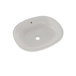 TOTO Maris 17-5/8" x 14-9/16" Oval Undermount Bathroom Sink with CEFIONTECT, Colonial White, Vitreous China, LT483G#11