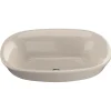 TOTO Maris Oval Semi-Recessed Vessel Bathroom Sink with CEFIONTECT, Bone, Vitreous China, LT480G#03