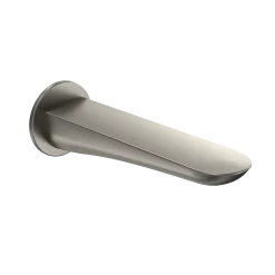 TOTO Modern R Wall Tub Spout, Brushed Nickel, Brass, TBG01001U#BN