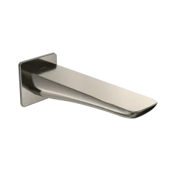 TOTO Modern S Wall Tub Spout, Polished Nickel, Brass, TBG02001U#PN