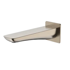 TOTO Modern S Wall Tub Spout, Brushed Nickel, Brass, TBG02001U#BN