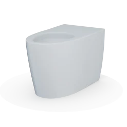 Toto NEOREST Dual Flush 1.0 or 0.8 GPF Elongated Toilet Bowl for AS, Cotton White, Vitreous China, CT8551CUMFG#01