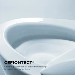 TOTO NEOREST LS Dual Flush 1.0 or 0.8 GF Integrated Bidet Toilet, Cotton White with Black Trim, Vitreous China and Plastic, MS8732CUMFG#01B