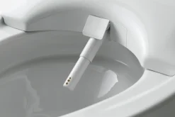 TOTO NEOREST NX2 Dual Flush 1.0 or 0.8 GPF Toilet with Integrated Bidet Seat and EWATER+ and ACTILIGHT, Cotton White, Vitreous China, MS903CUMFX#01