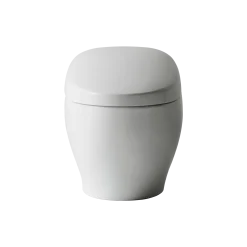 TOTO NEOREST NX2 Dual Flush 1.0 or 0.8 GPF Toilet with Integrated Bidet Seat and EWATER+ and ACTILIGHT, Cotton White, Vitreous China, MS903CUMFX#01