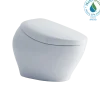 TOTO NEOREST NX1 Dual Flush 1.0 or 0.8 GPF Toilet with Integrated Bidet Seat, EWATER+, Cotton White, Vitreous China|Plastic, MS902CUMFG#01