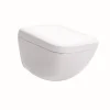TOTO NEOREST WX2 Dual Flush 1.2 or 0.8 GPF Wall-Hung Toilet with Integrated Bidet Seat and ACTILIGHT, Cotton White, Vitreous China|Plastic, CWT9548CEMFX#01