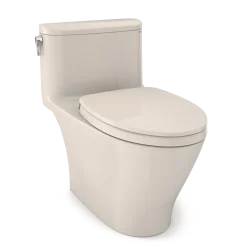 TOTO Nexus 1G One-Piece Elongated 1.0 GPF Universal Height Toilet with CEFIONTECT and SS124 SoftClose Seat, WASHLET+ Ready, Sedona Beige, Vitreous China, MS642124CUFG#12